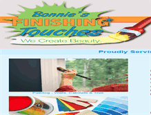 Tablet Screenshot of bonniesfinishingtouches.com